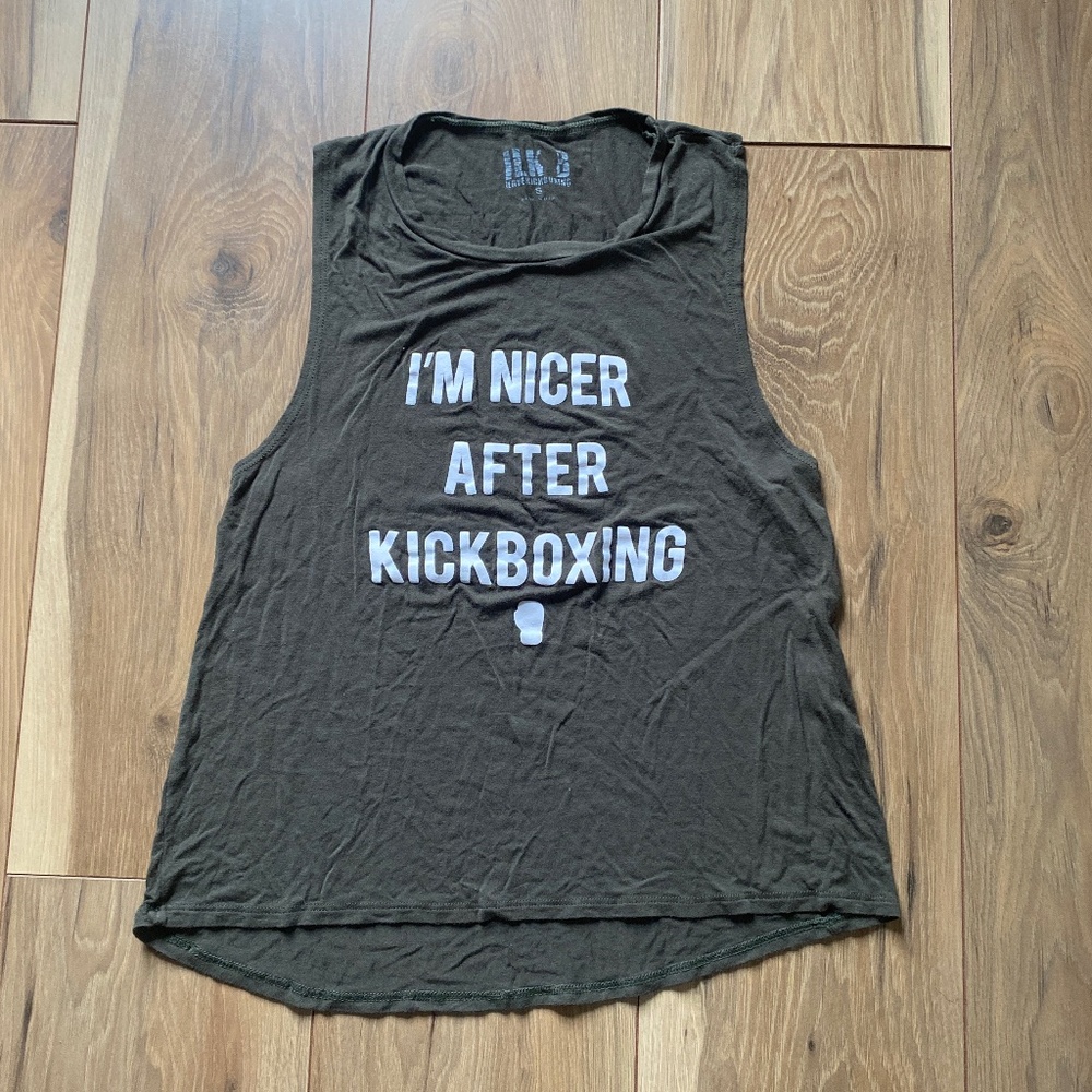 I Love Kickboxing Muscle Tee